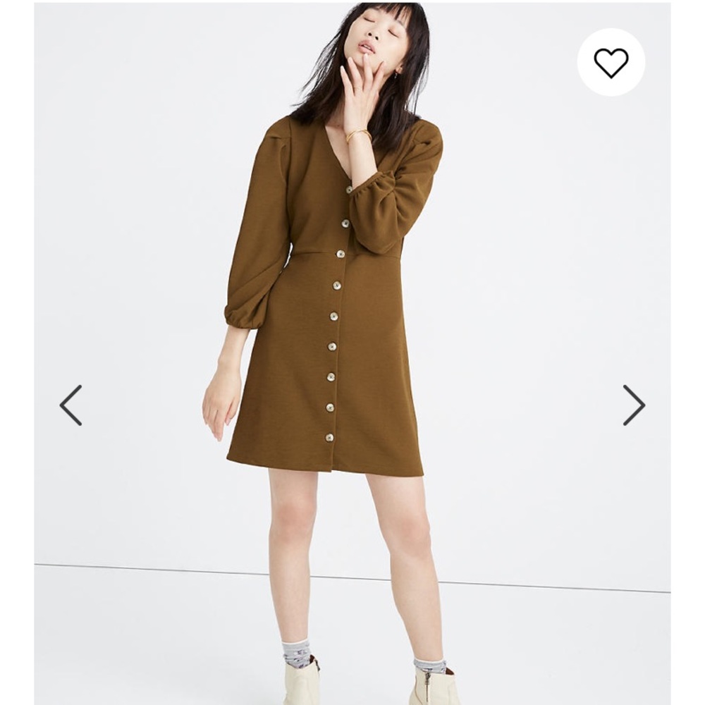 {Madewell} Bubble sleeved dress